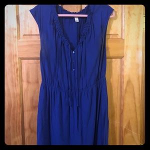 Royal blue cinch waist dress
